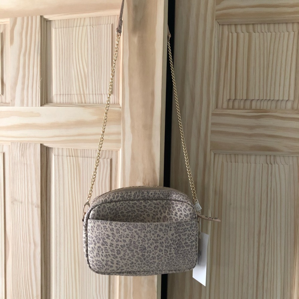 Brand New! Gold Fleck Leopard Purse